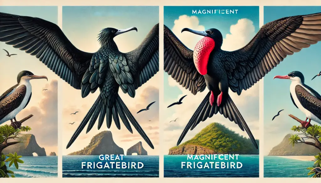 great-frigatebird-vs-magnificent-frigatebird